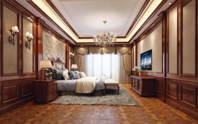 欧式卧室吊灯3D模型下载